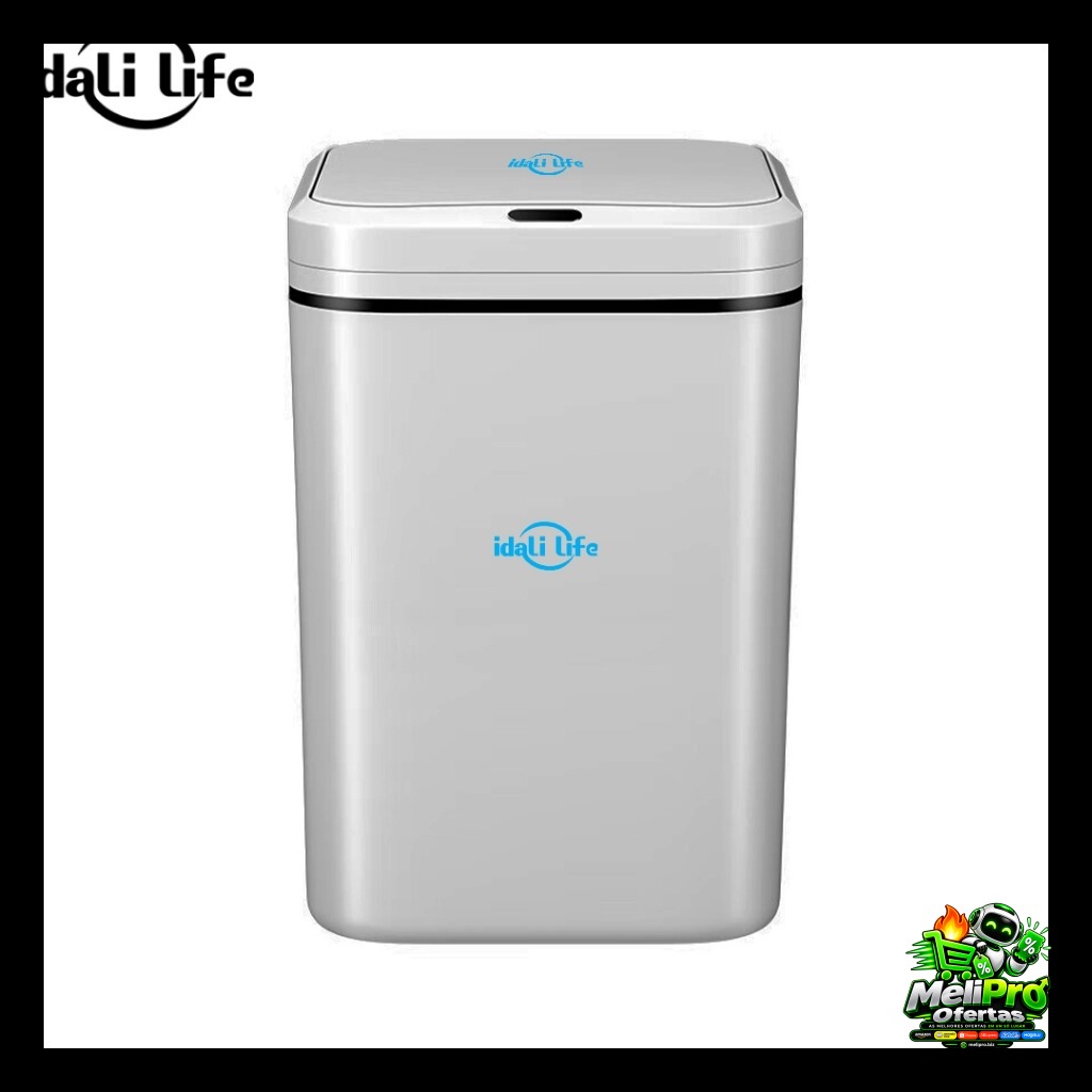 Lixeira Sensor Automática Inteligente de Banheiro Cozinha Escritório Capacidade 16 Litros IDALI LIFE