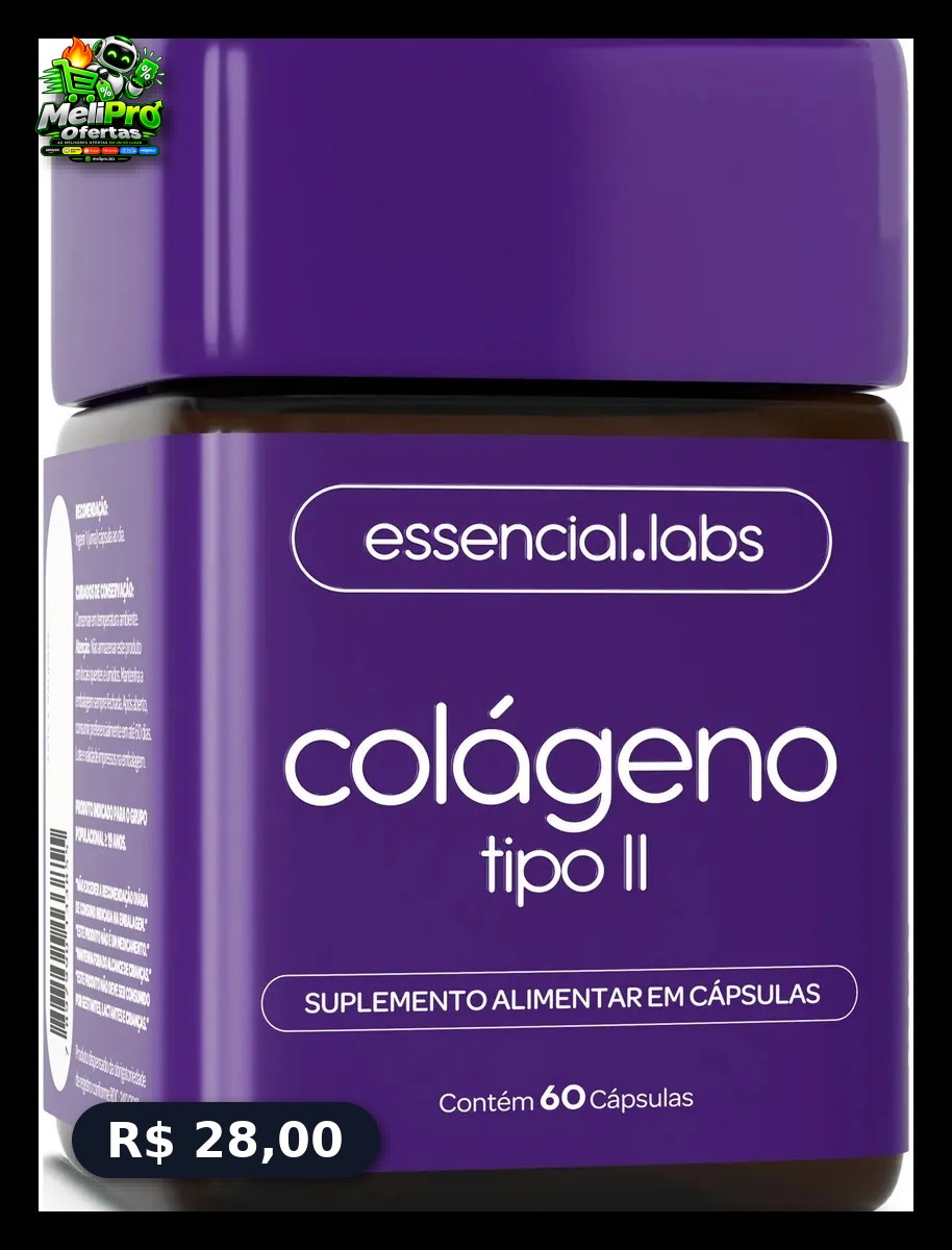 COLÁGENO TIPO 2 com 45mg - 60 Cápsulas