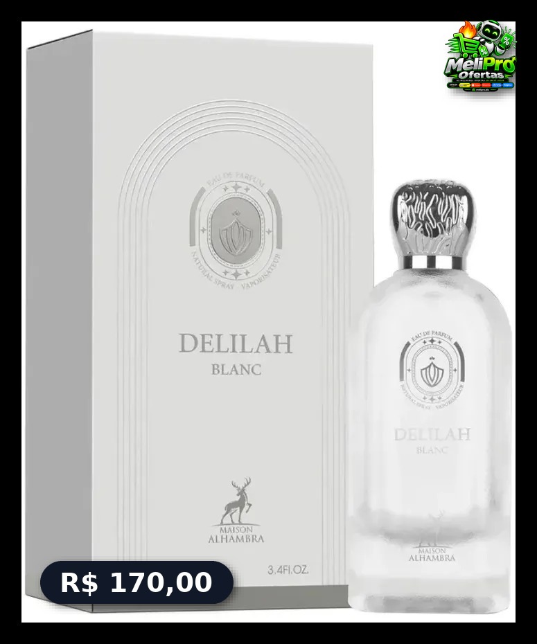 Perfume Arabe Delilah Blanc Maison Alhambra 100 Ml