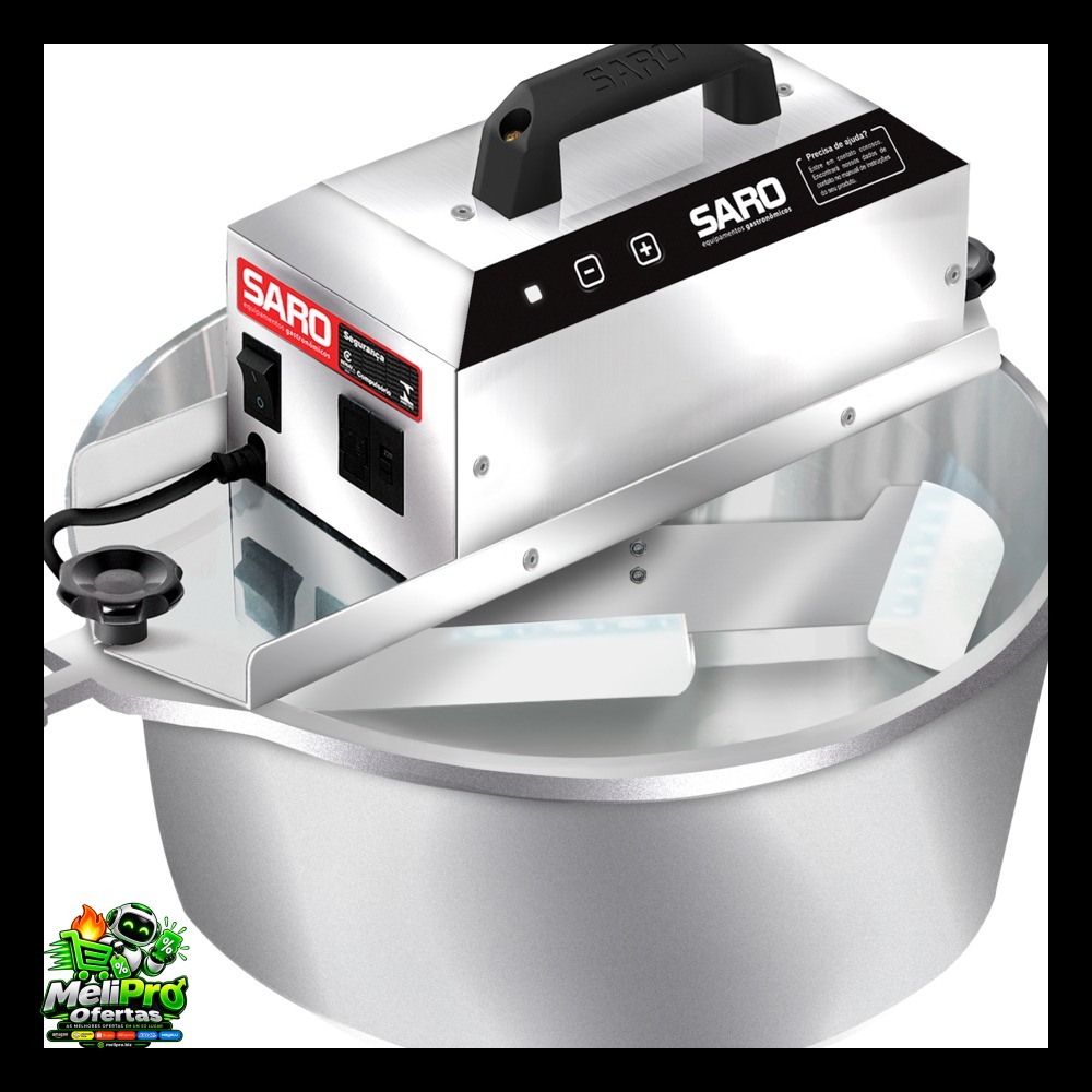 Panela Misturadeira Automática 10L Brigadeiro Doces e Massas Saro Bivolt