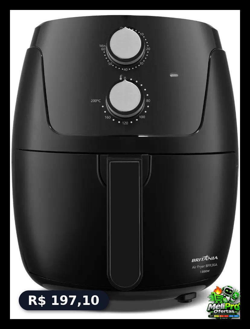 Air Fryer Britânia 4,2L Silverstone 1500W 127V