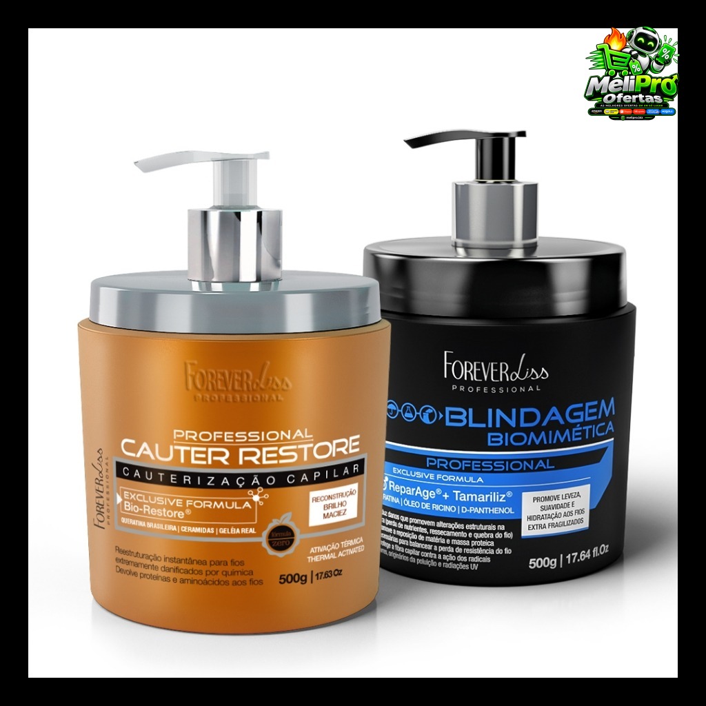 Kit Cauterização Capilar com Blindagem Biomimética 500g