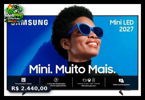 Smart TV Samsung 50" Mini LED 4K M75H 2027