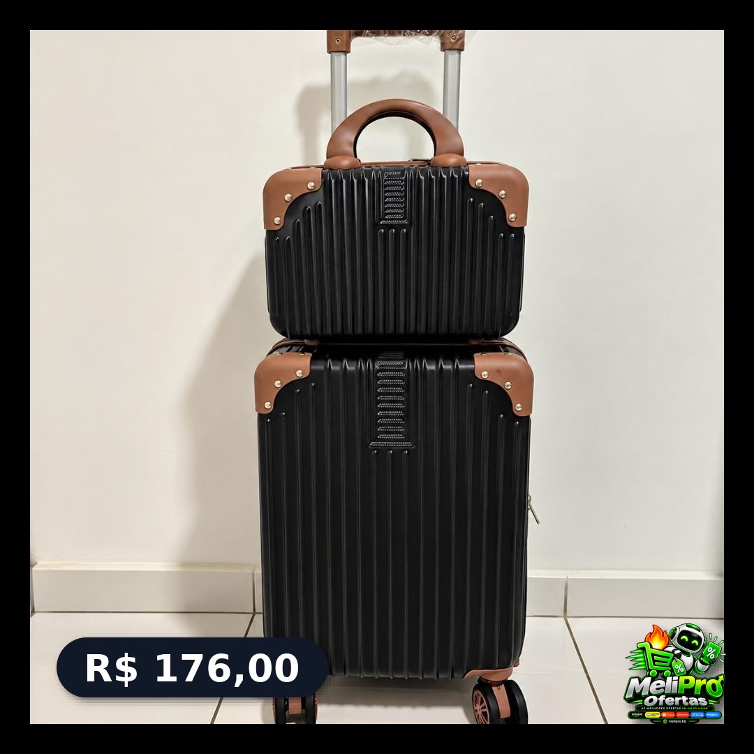 Mala de 10kg bordo de mão bloguerinha com frasqueira