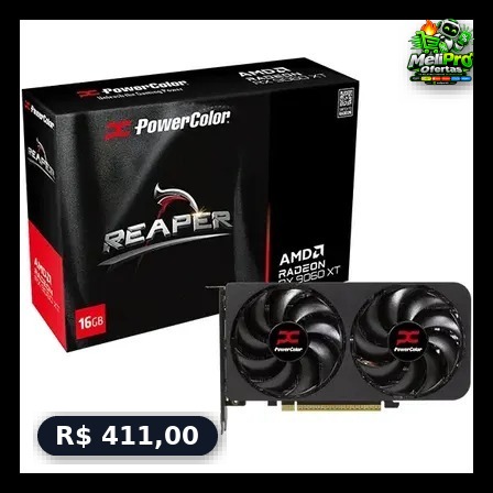 BAIXOU MAIS! Gpu Powercolor Amd Radeon Rx 9060xt 16gb Gddr6 128bits 16g-a