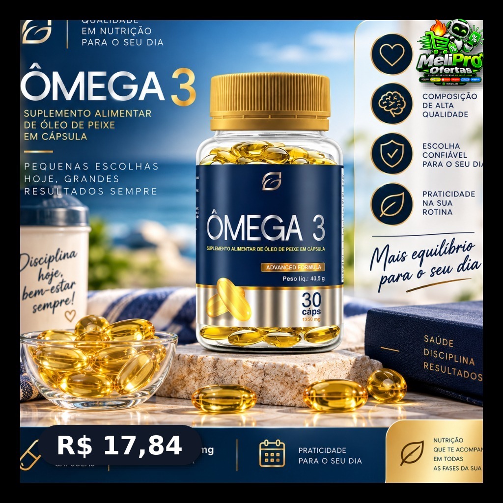 Ômega 3 1450mg óleo de peixe - EPA