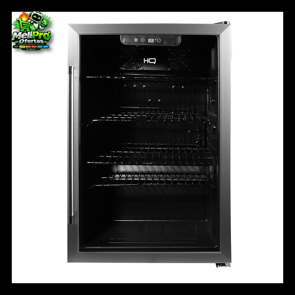 Cervejeira HQ 125L Vidro Duplo Low-E Inox Touch Até -6°C 125 Latas HQ-125CEVPV