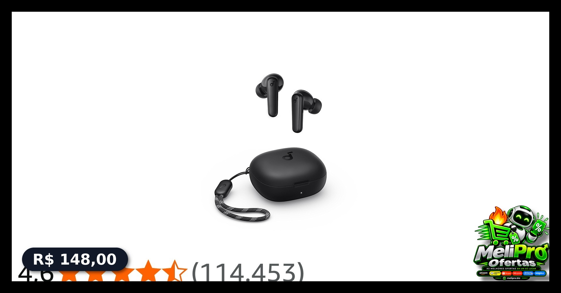 soundcore P20i da Anker, Fone de Ouvido Bluetooth 5.3 Sem Fio, 2 Mics IA