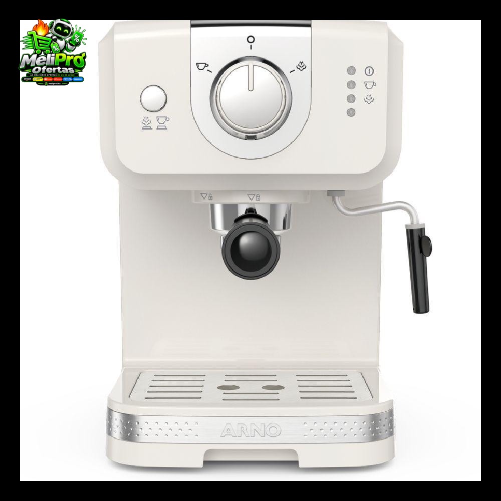 Cafeteira Arno Espresso Steam e Pump Opio Soleil Marfim ​SCSP 1170W 127V