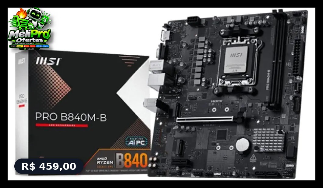 Placa-mãe Msi Pro B840m-b Am5