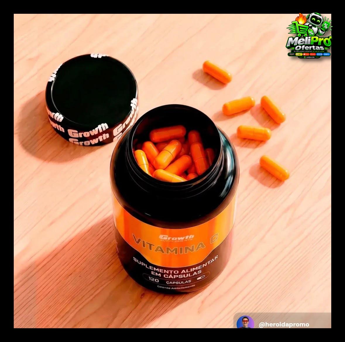 Vitamina C 120 Cápsulas Growth Supplements