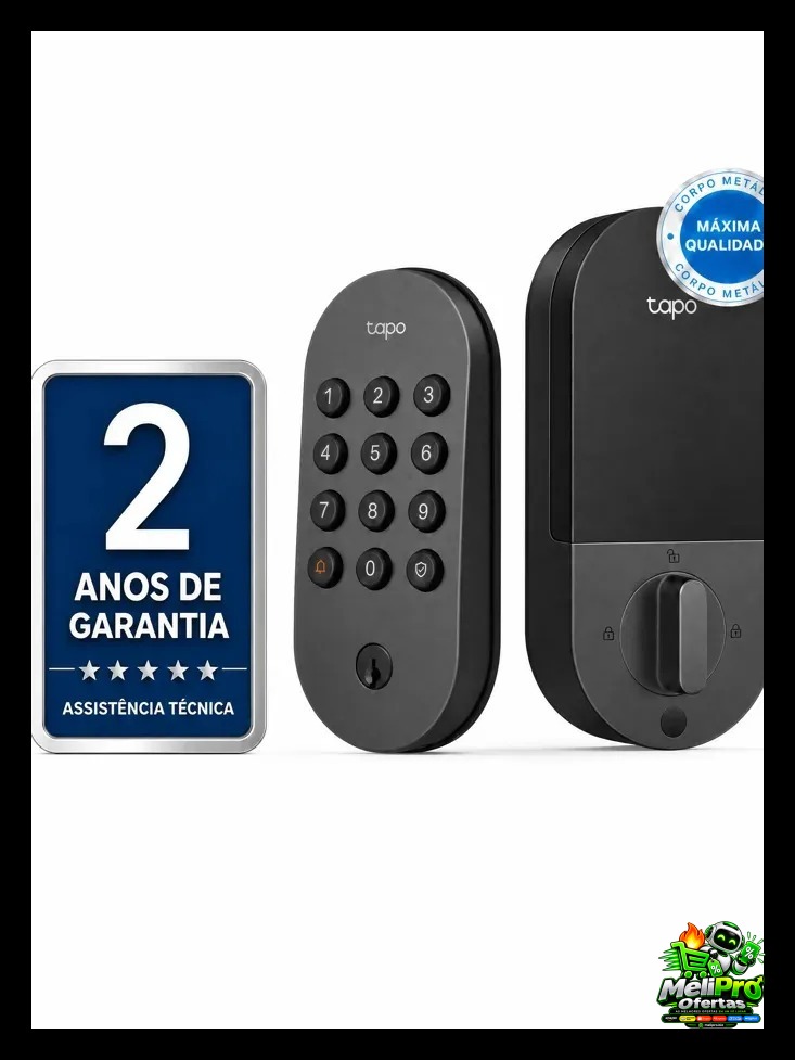 TP-Link Tapo DL100 Fechadura Digital Inteligente Wi-Fi com Até 200 Senhas
