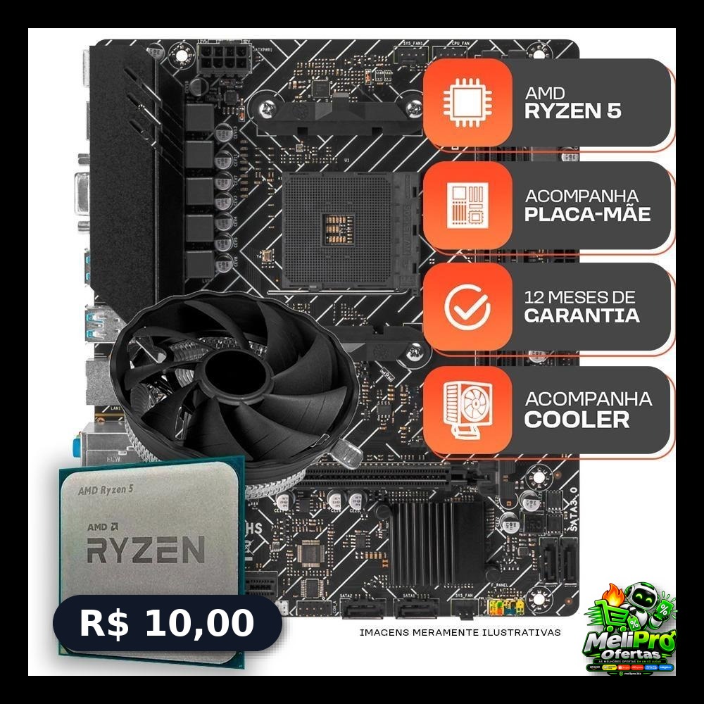 Kit Upgrade Gamer, AMD Ryzen 5 3400G, A520M