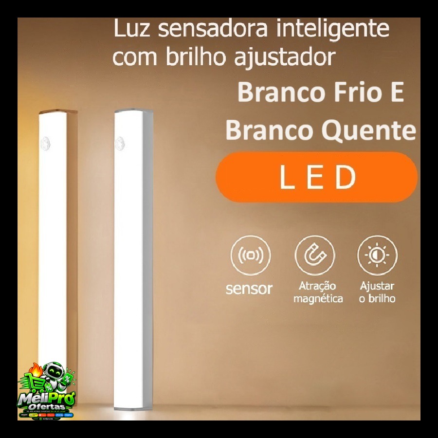 50Cm Luz LED Branco Quente Ou Frio Sem