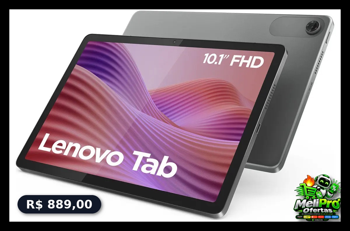 Tablet Lenovo Tab 10.1¨ Wifi 5 64GB 4GB De Ram Android 14 Cinza