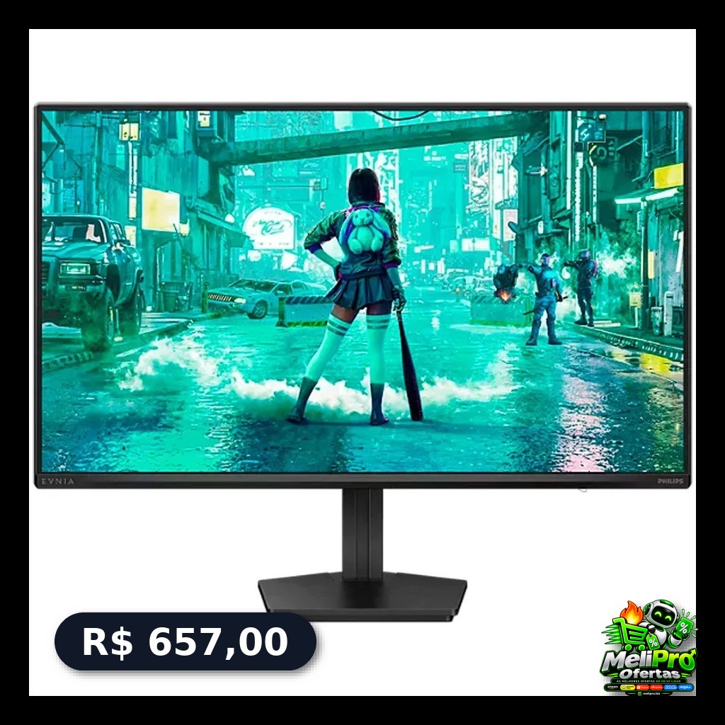Monitor Gamer Philips Evnia 27 Ips 144hz 0,5ms Hdr G-sync Preto 127/220v
