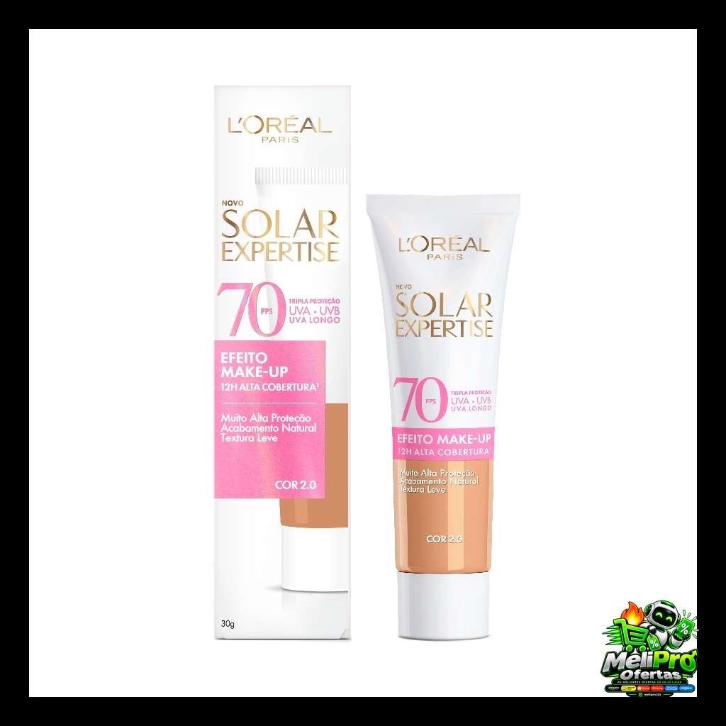 Protetor Solar Facial L'Oréal Paris Solar Expertise Efeito Make-Up FPS 70 - 30g
