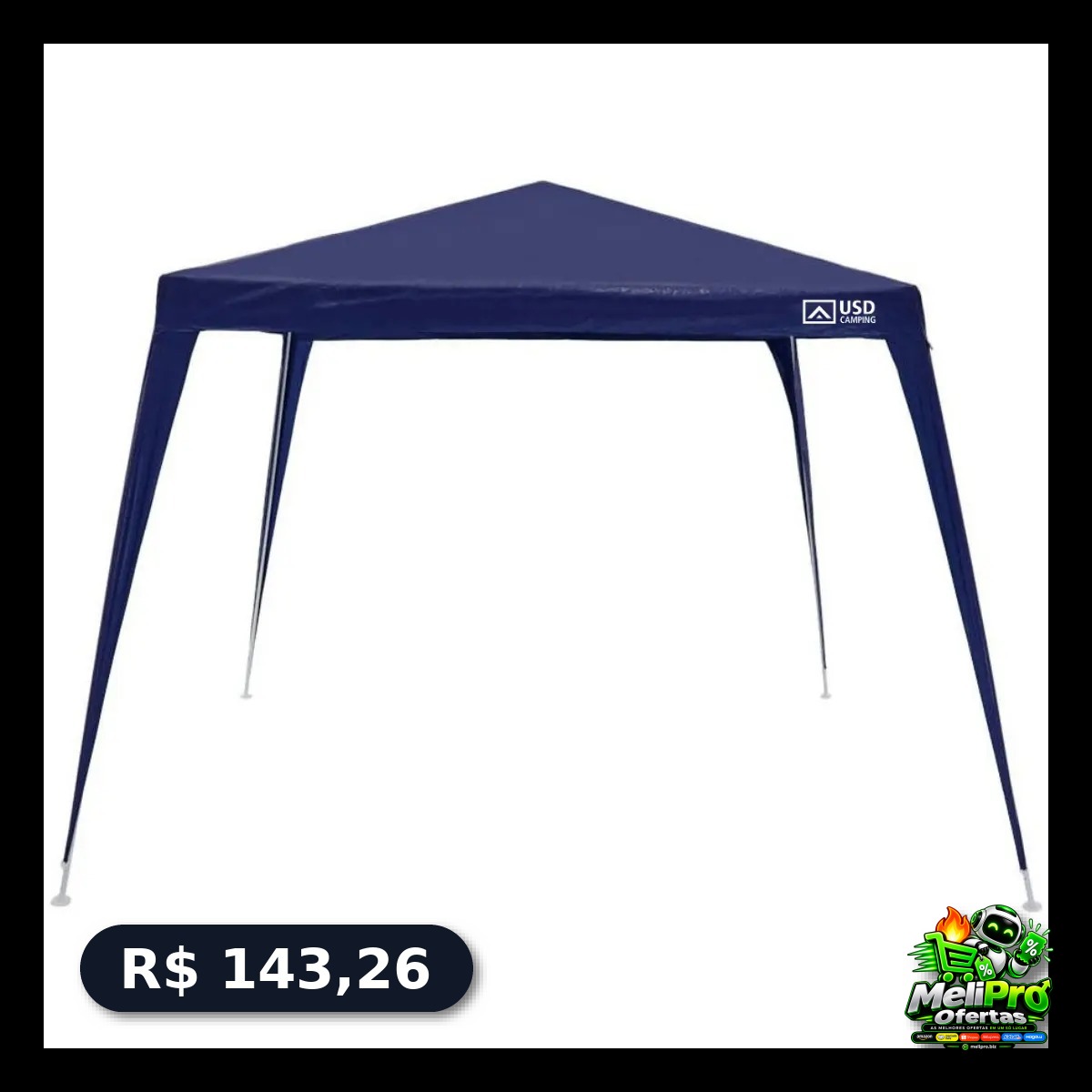 SOMBRA GARANTIDA pro churrasco!  tenda gazebo 3x3 desmontável