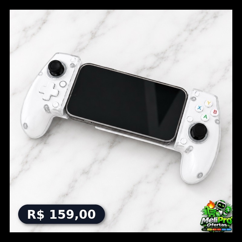 Controle Gamer Bluetooth Q101 Sem Fio Android iOS PC PS4 Switch Telescópico Gamepad Mu