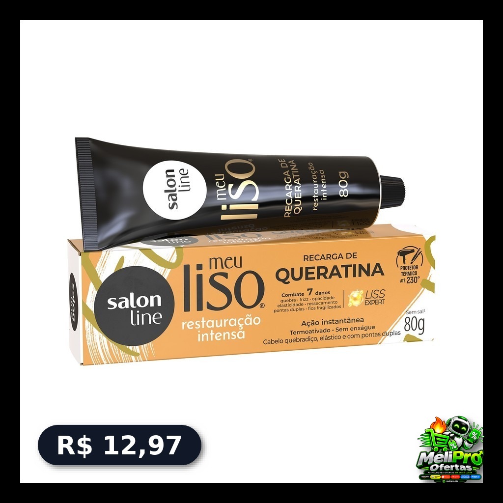 Recarga de Queratina Meu Liso Restauração Intensa 80g