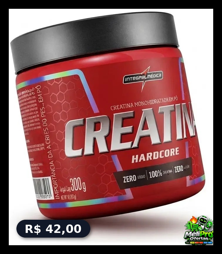 Creatina Hardcore Monohidratada 300g Integralmedica