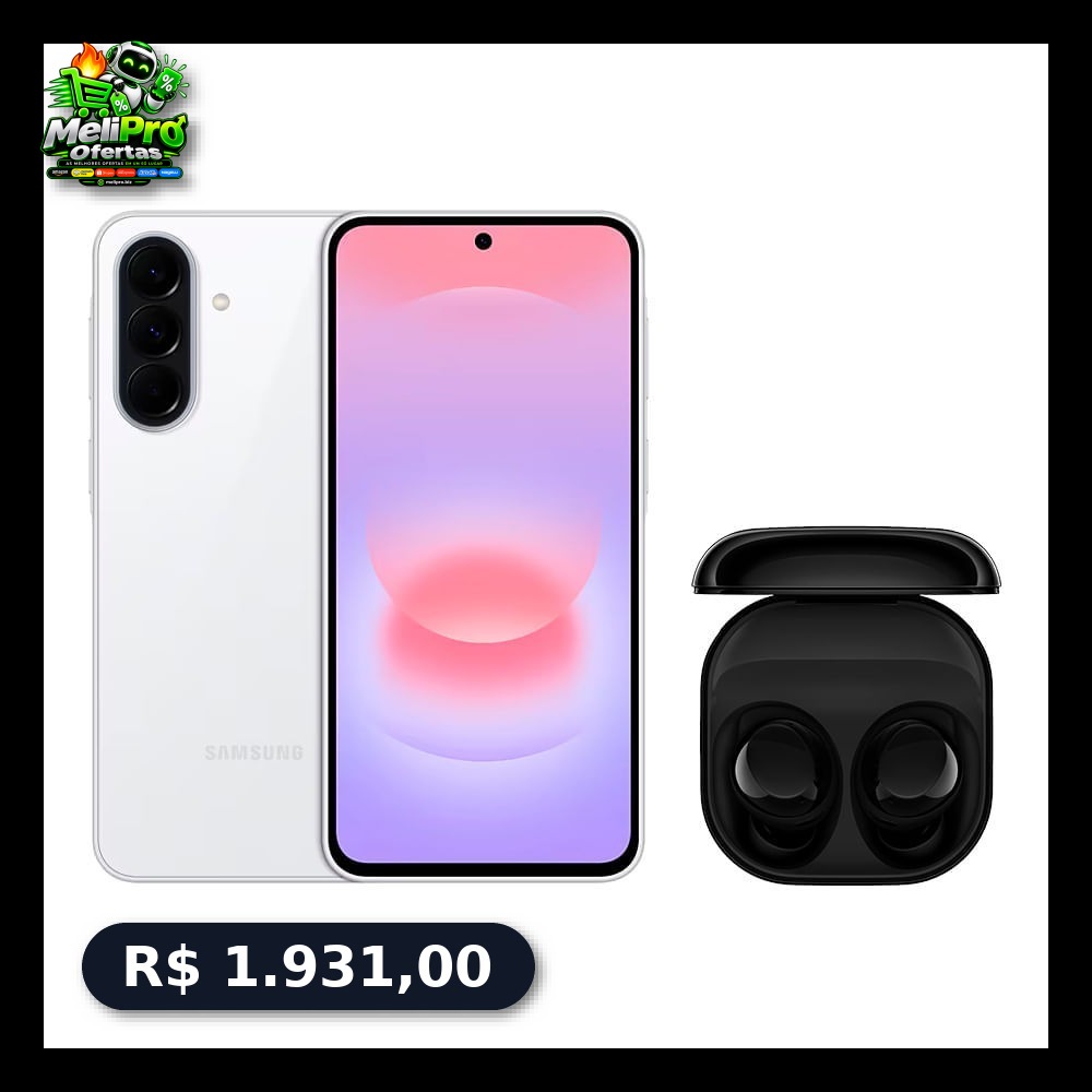 Galaxy A37 5G (256Gb) - Branco + Galaxy Buds Core - Preto
