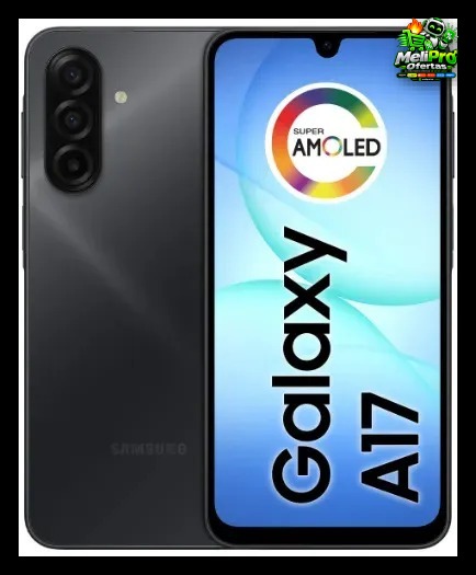 Celular Samsung Galaxy A17 Com Ia, 128GB, 4GB Ram, Câm De 50mp, Tela De 6.7", Nfc, Ip54 - Preto