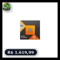 Processador AMD Ryzen 5 7600X3D, 4.7GHz (5.6GHz Turbo), Cache 96MB, AM5, 6 Cores, 12 Threads, Vídeo Integrado, WOF - 100