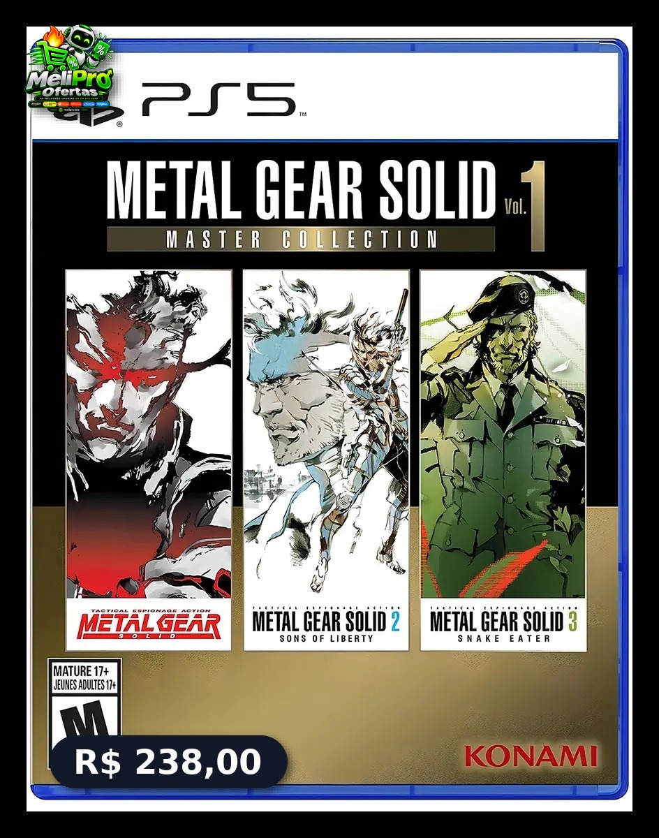 Metal Gear Solid Master Collection Vol 1 Ps5 Midia Fisica