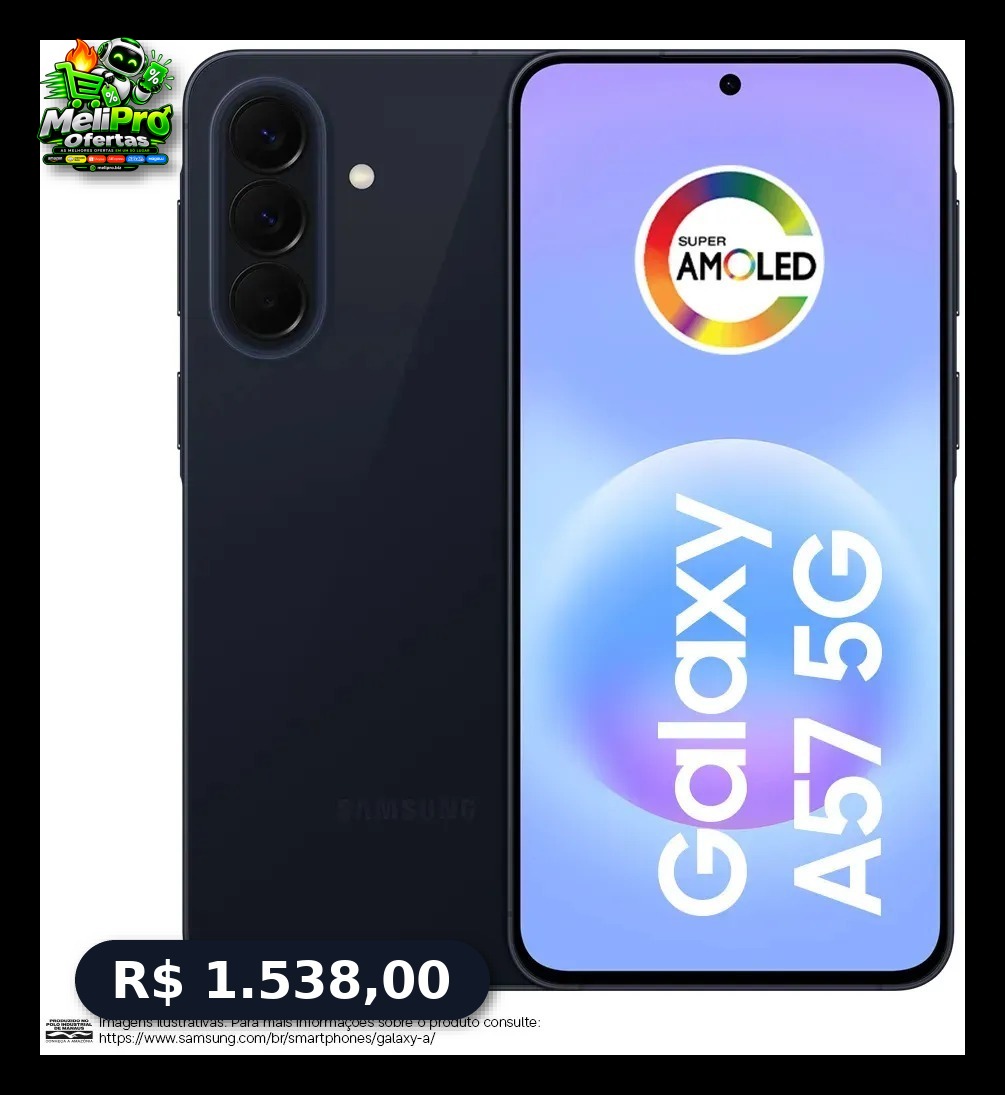 Celular Samsung Galaxy A57 5G 128GB, 8GB RAM, Recursos AI