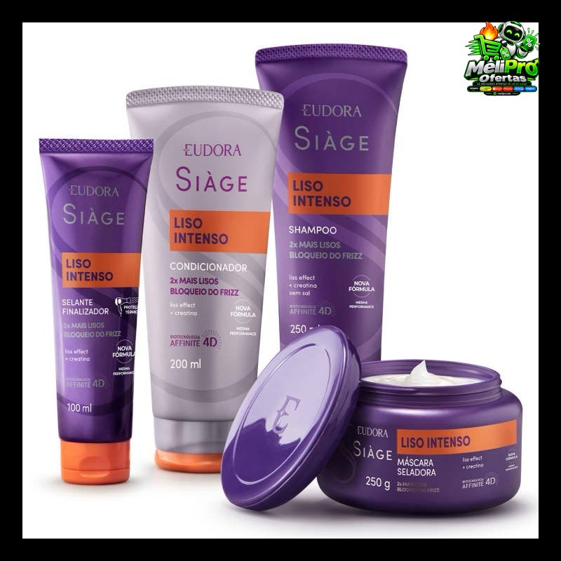 CABELO ALINHADO e sem frizz!  kit Siàge liso perfeito
