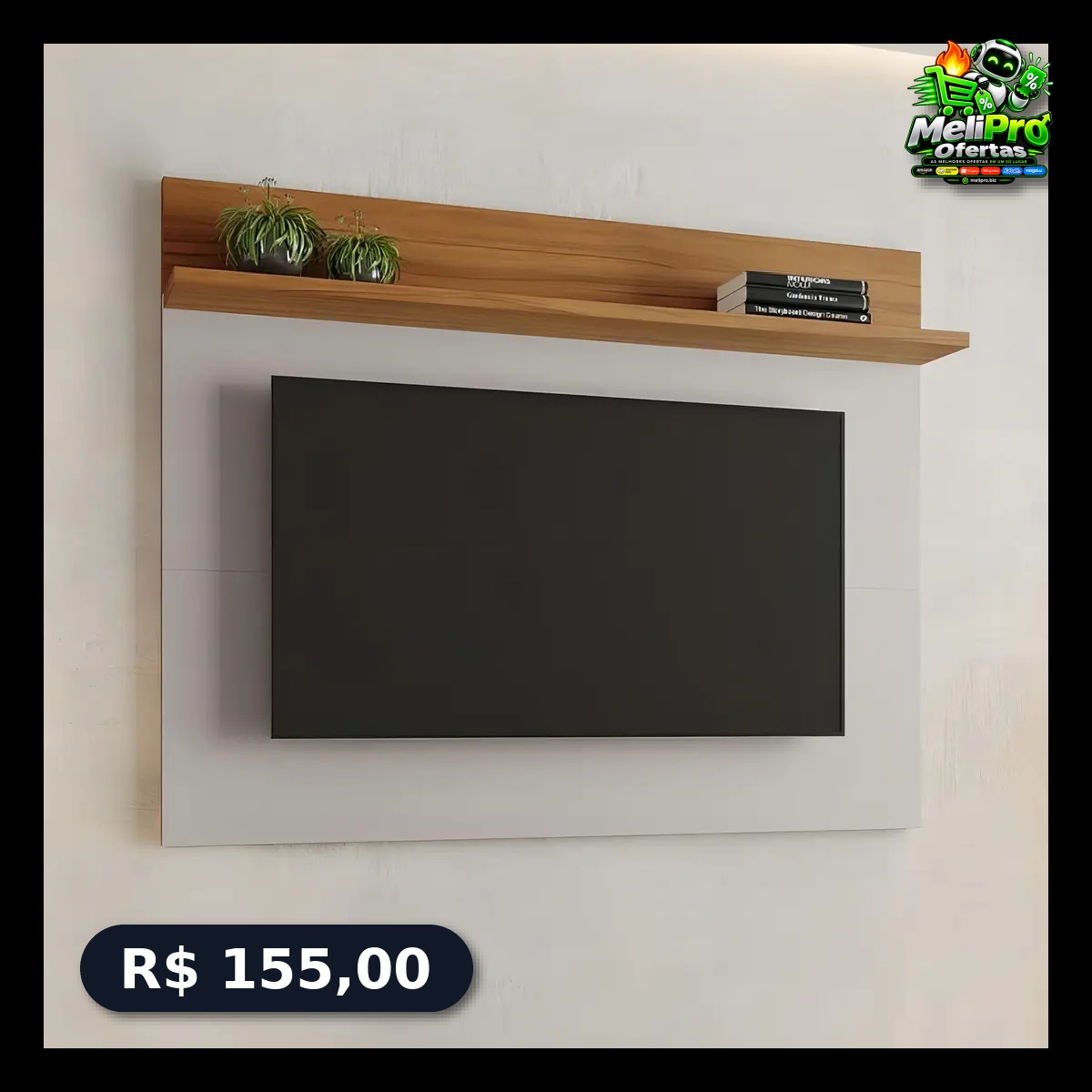 Painel Para Tv Até 50 Nt1185 Notável Móveis