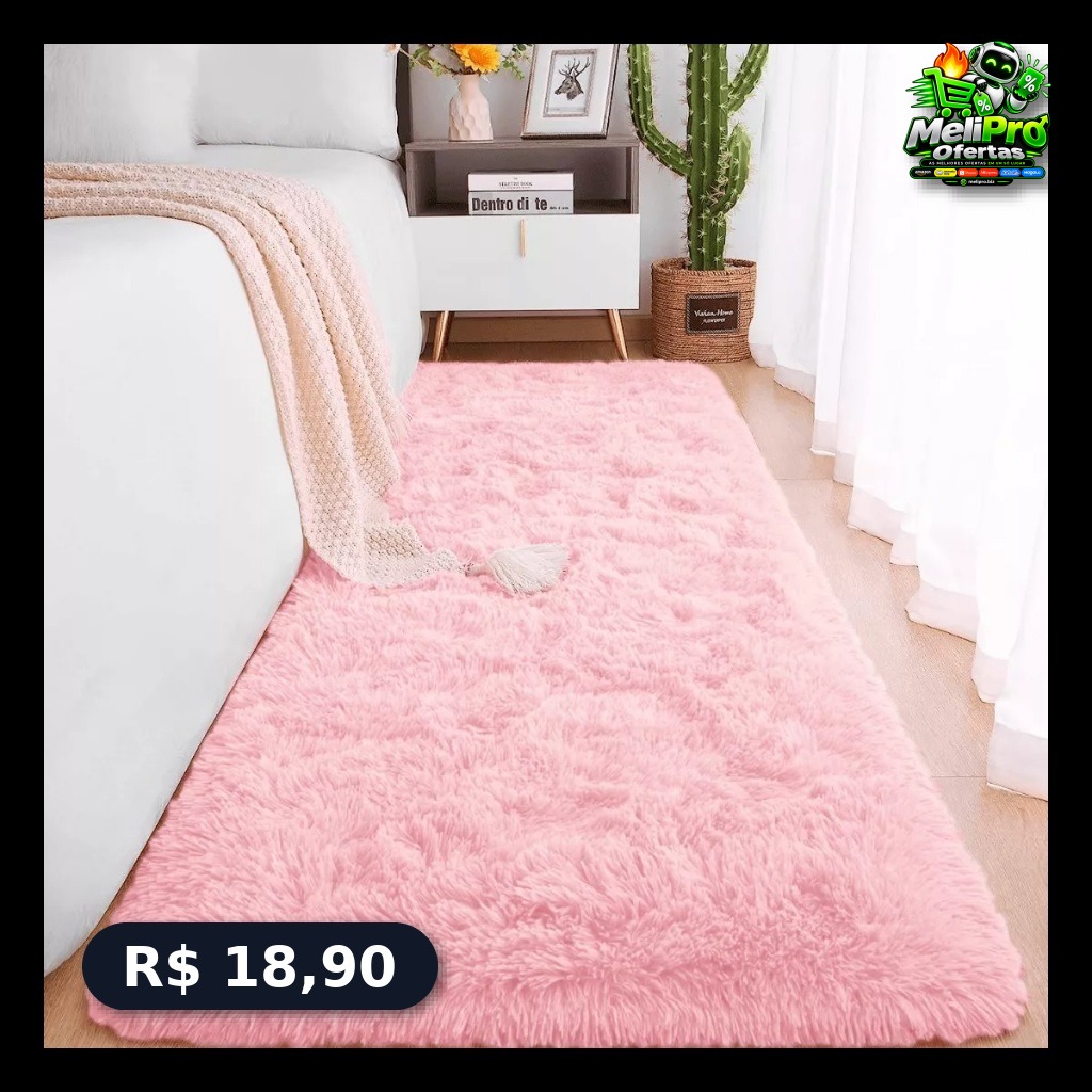Tapete Passadeira Felpudo para Corredor, Quarto e Sala!