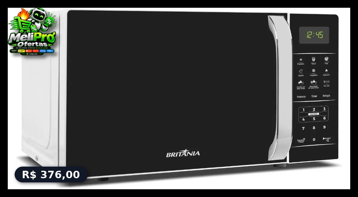 Micro-ondas Britânia Bmo23 De Preto 20l - 127v