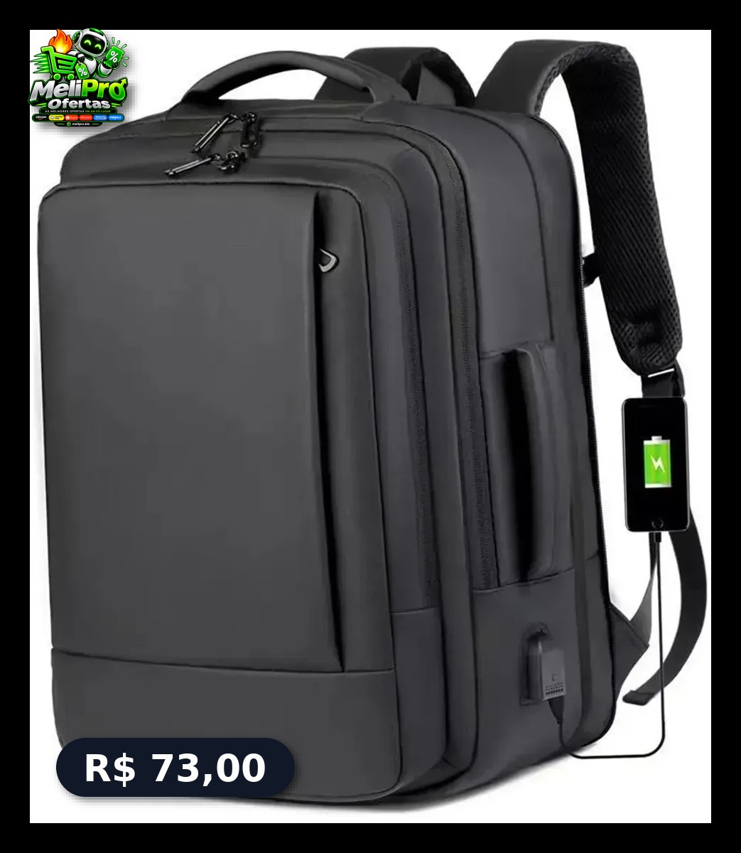 Mochila À Prova D'água Reforçada Expansível