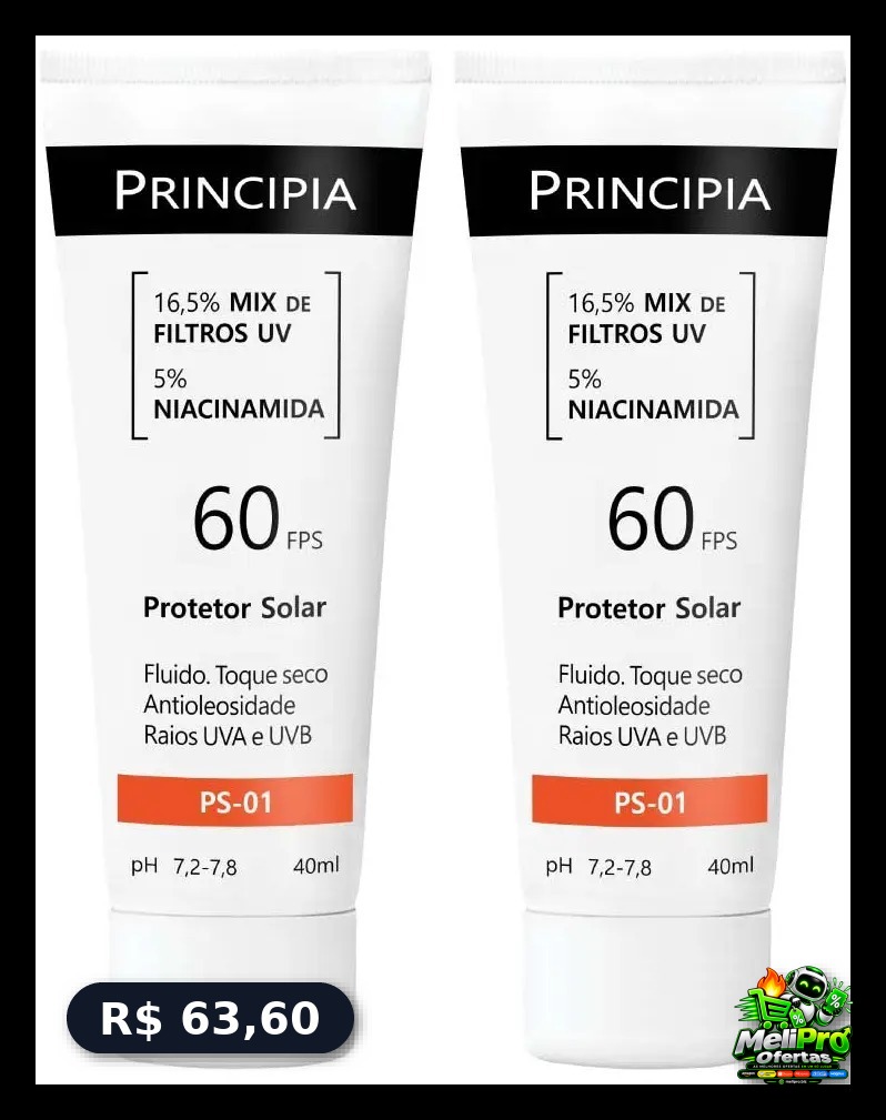 Principia Kit Protetor Solar Facial Ps-01 Fps60