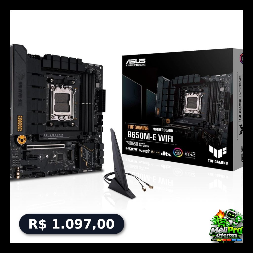 Placa Mae Asus AMD (AM5) DDR5 MICRO ATX - B650M-E WIFI