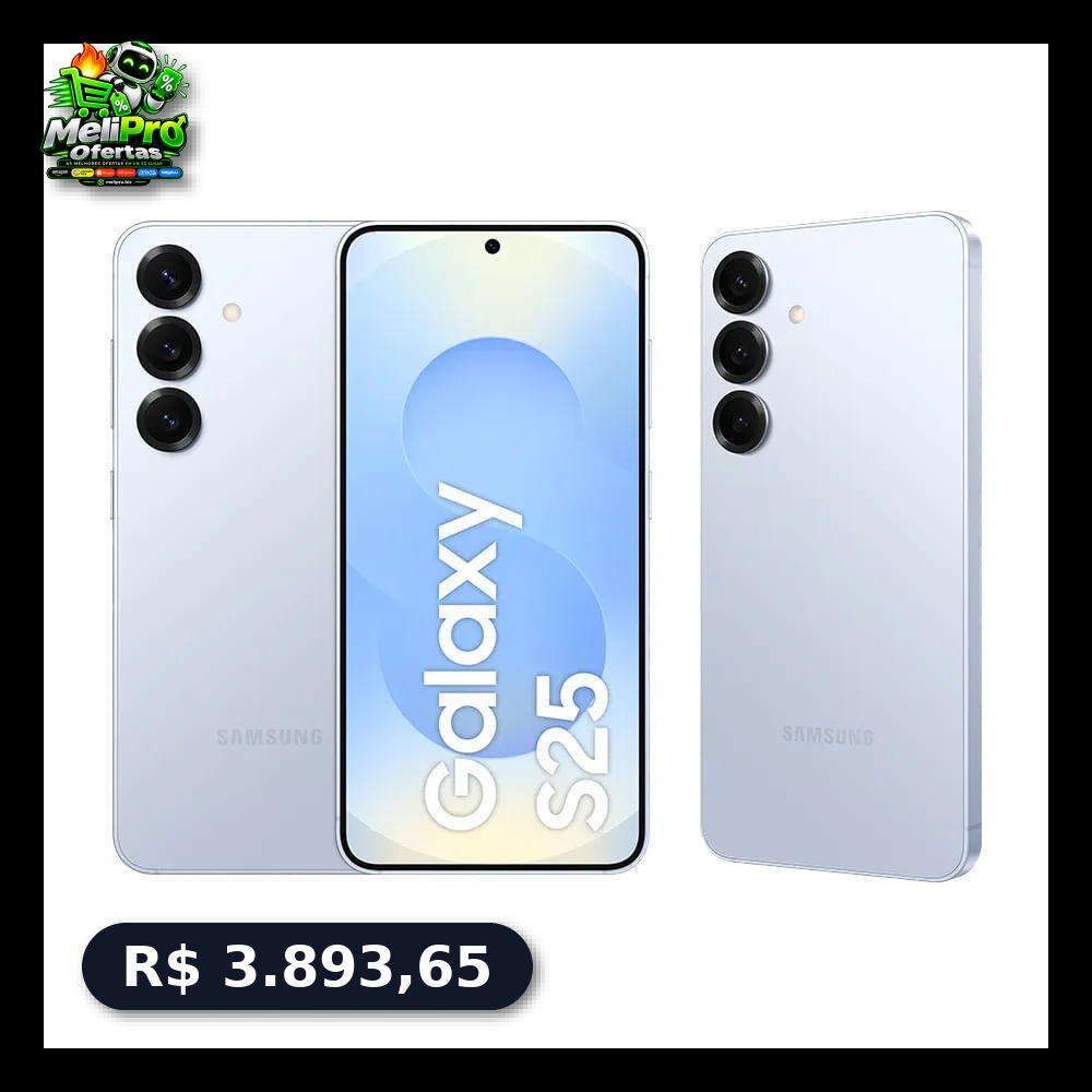 Celular Samsung Galaxy S25 5G 256GB 12GB RAM Câmera Tripla de 50+12+10 Tela Grande 6.2