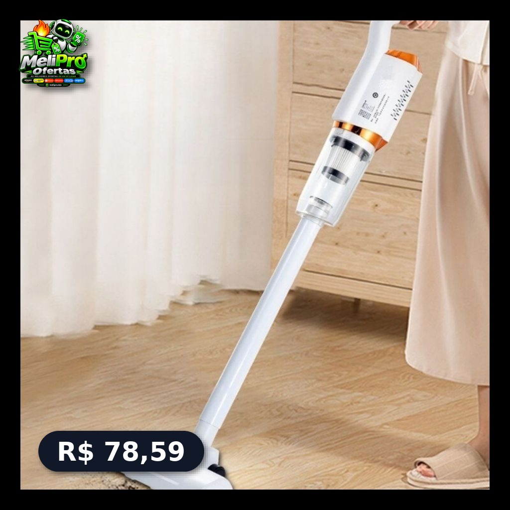 Aspirador de Pó Doméstico 3 em 1 Sem Fio USB