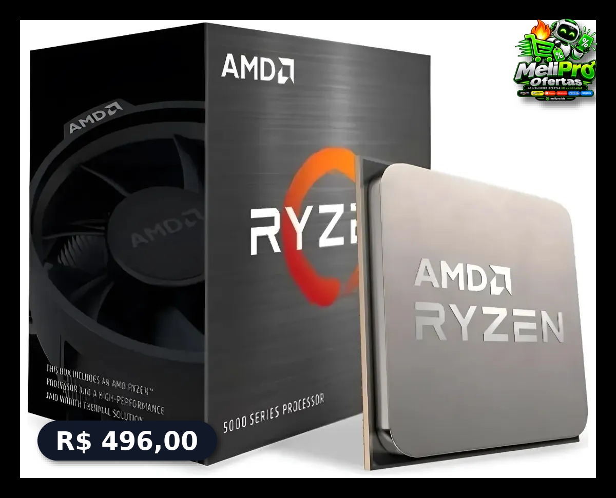 Processador Amd Ryzen 5 5500 Am4 3.6ghz 6c 12t Cache 19 MB