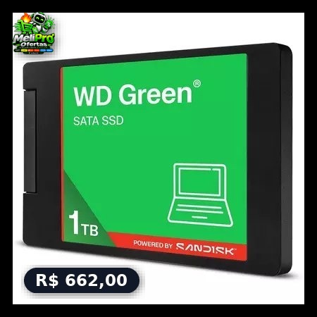 SSD WD Green 2.5'' 1TB SATA III 545 Mb/s - WDS100T5G0A