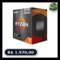 Processador Amd Ryzen 7 5800X3D 3 4Ghz 8 Core Cache 100 MB Am4 100 100000651Pof