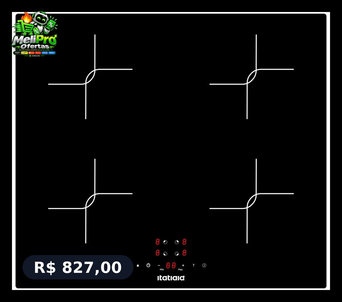 Cooktop de Indução Itatiaia Master 4Q 220V