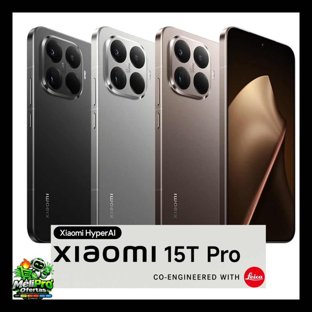Smartphone XIAOMI 15T PRO 5G NFC 512GB OU 256GB 12GB RAM Original Versão Global Envio Imediato ADS