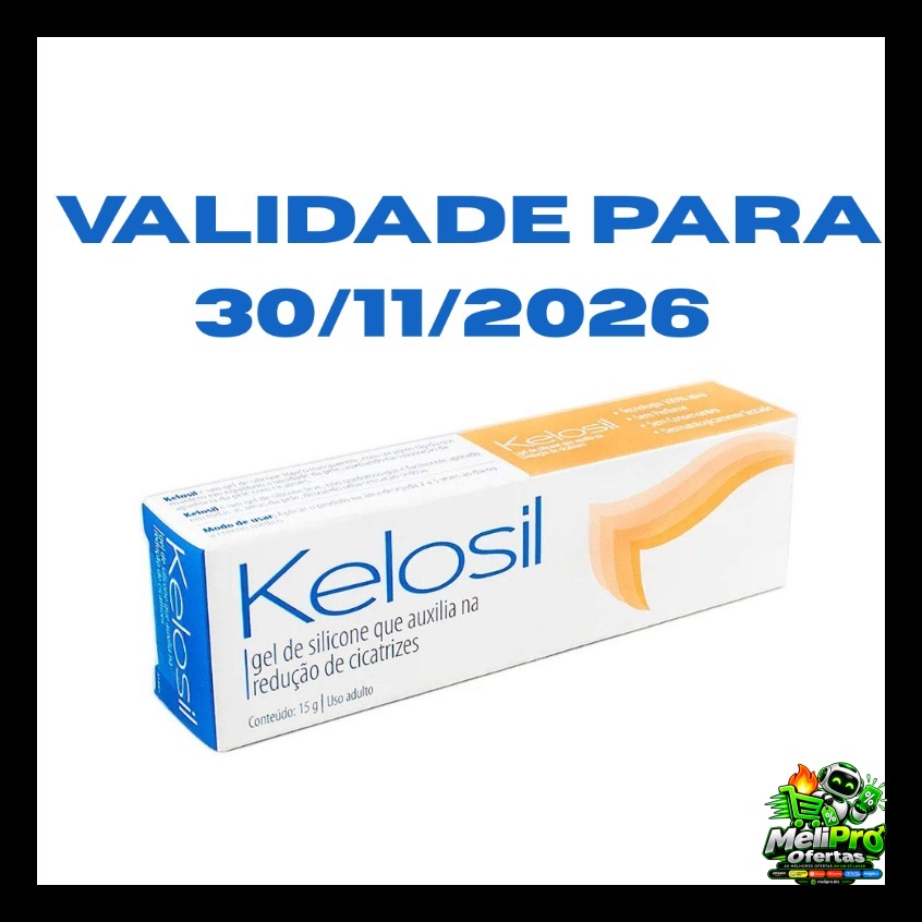 Kelosil 15g Gel Cicatrizes E Queloides = Kelo cote