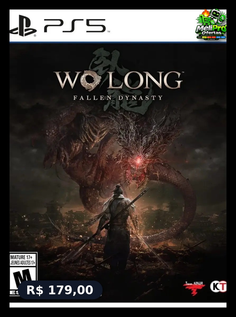 Jogo Wo Long Fallen Dynasty Ps5 Midia Fisica